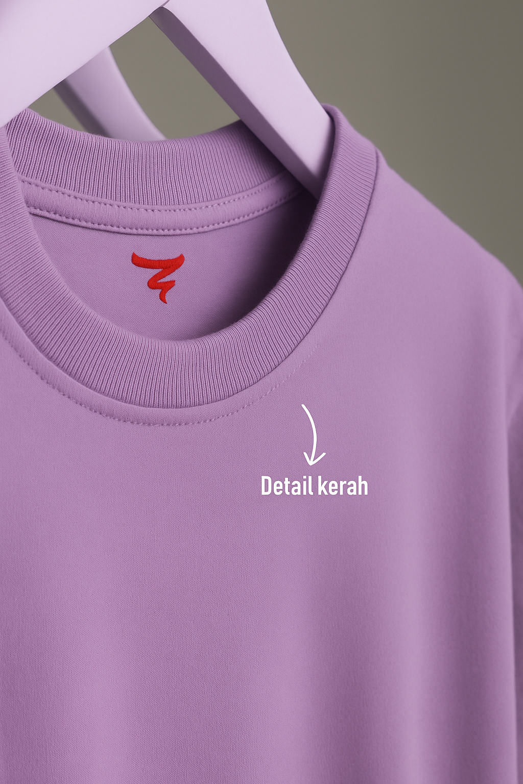 Lavender Oversized Plain T-Shirt