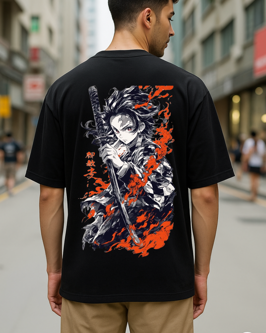 "Kimetsu no Yaiba " Oversized- Tees