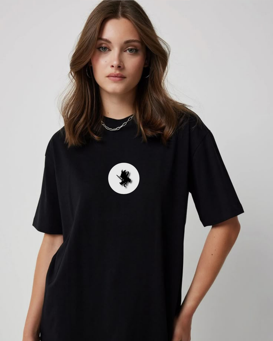 Anime Edition Oversize Black Tees