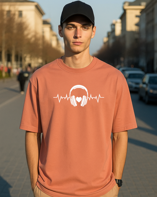 Peace Edition Oversize Peach Tees