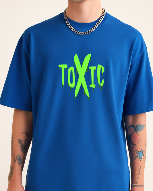 "TOXIC" graffiti Oversize tees