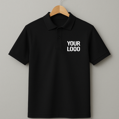 Custom Black polo