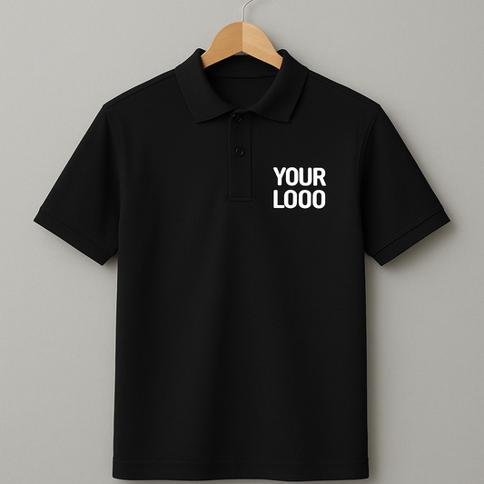Custom Black polo