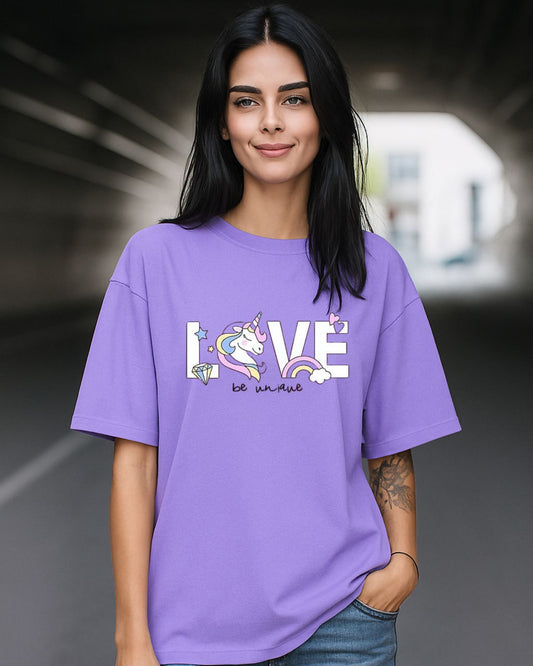Peace Edition Oversize Lavender Tees