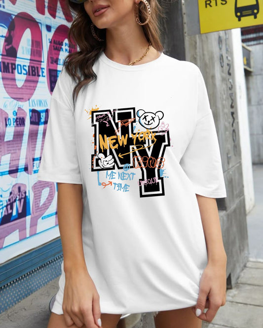 Peace Edition Oversize White Tees