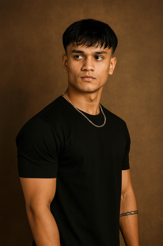 Classic Black Short Sleeves Tees